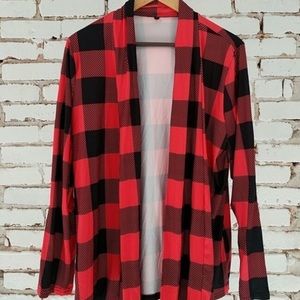 Buffalo Plaid cardigan in Medium